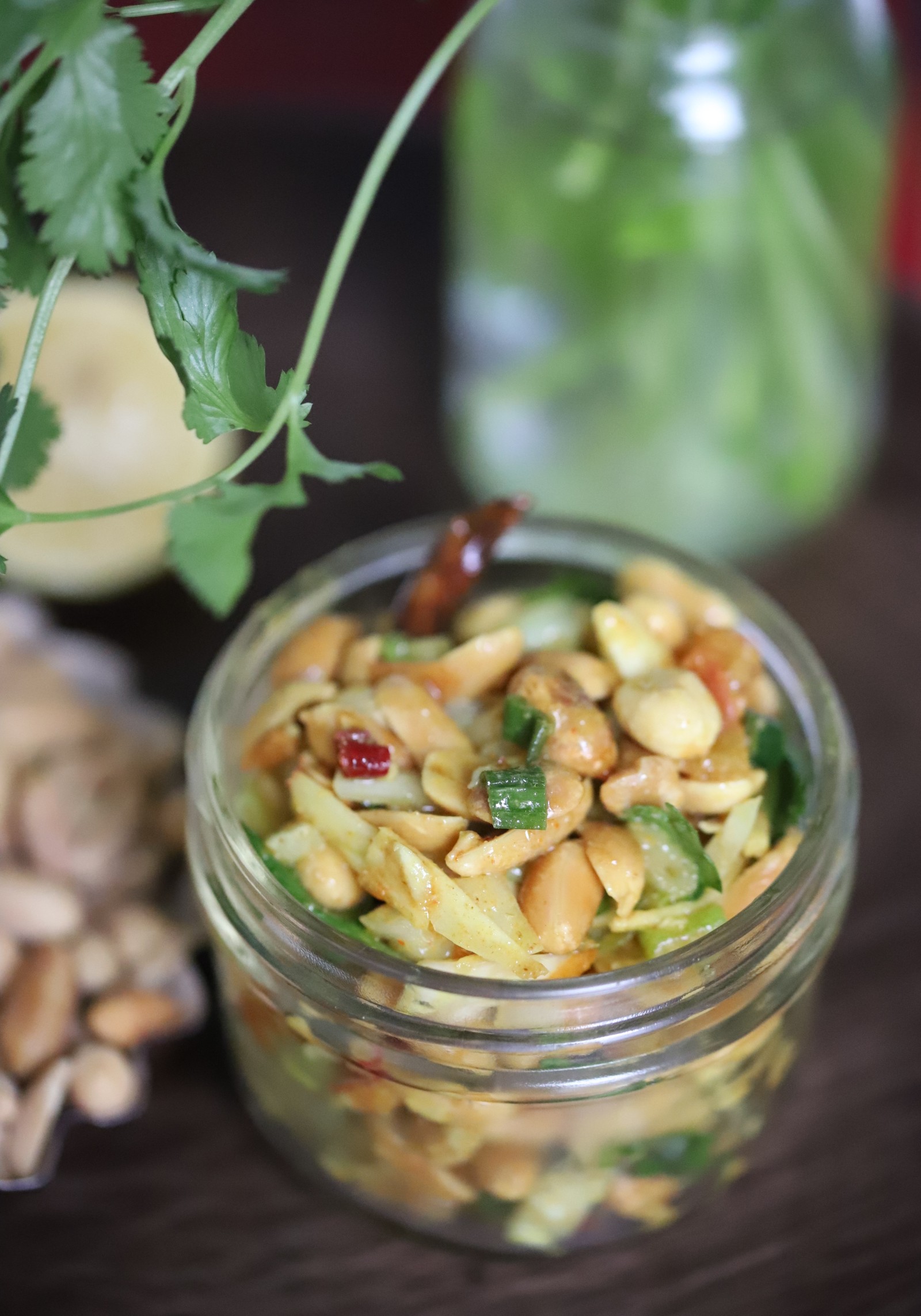 Nepali-Style Peanut Salad (Badam Sadheko)